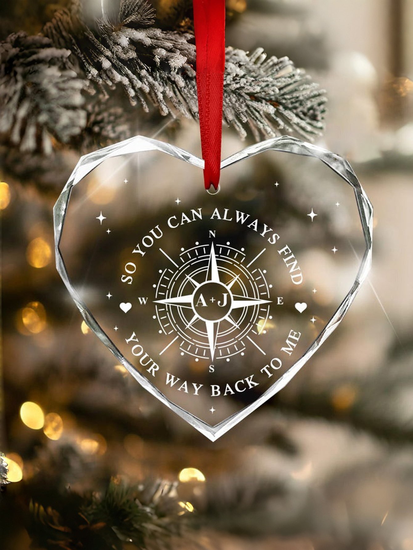 Personalized Glass Decorative Pendant